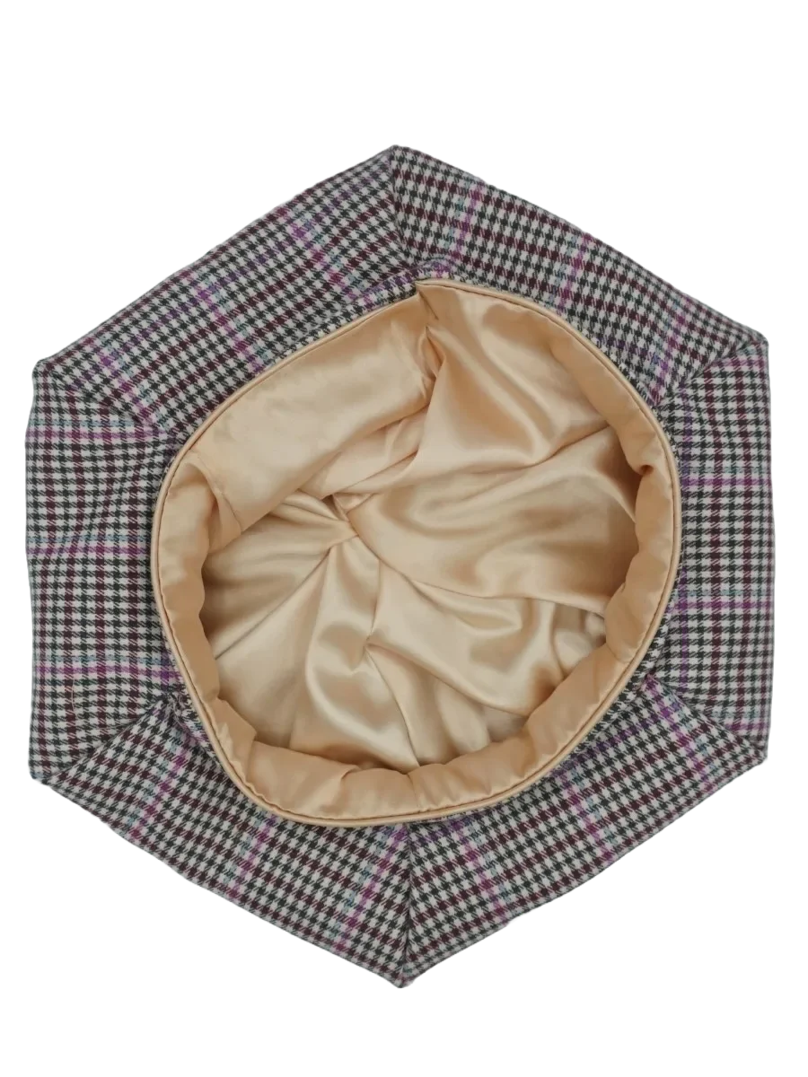 Béret Personnalisé (doublure en satin de soie naturelle), vue de la doublure