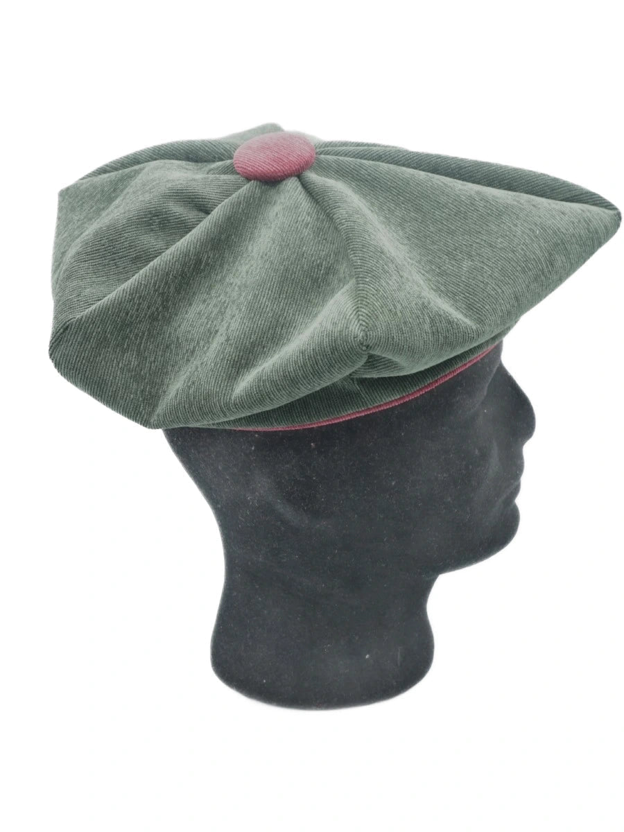 Béret Réversible Personnalisé, velours vert