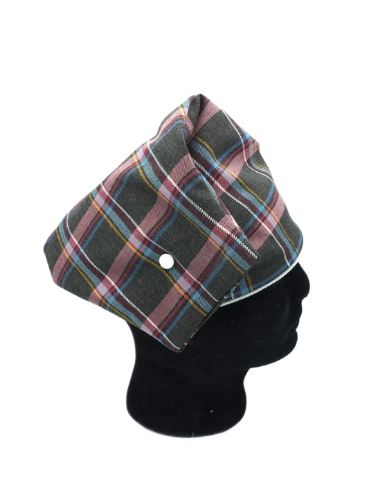 Bonnet Phrygien Personnalisé (doublure satin de soie naturelle) en tartan