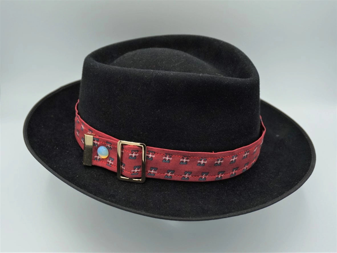 Composez un ruban de chapeau PapHat Light en soie naturelle, boucle ajustable