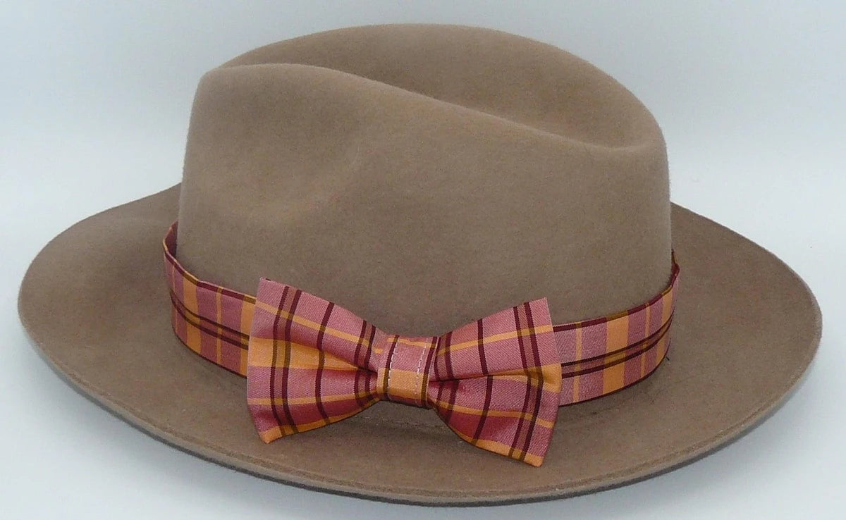 Composez votre ruban de chapeau PapHat en tartan sur fédora