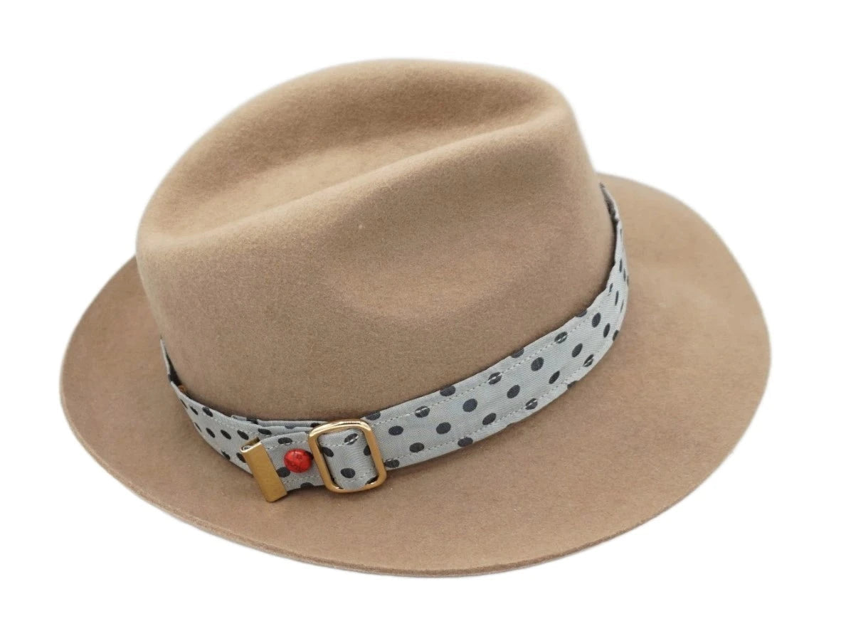 Composez votre ruban de chapeau PapHat Light en soie VillageSilk sur fédora