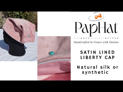 Vidéo YouTube de présentation de mes bonnet phrygien personnalisés à doubure de satin PapHat confectionnés artisanalement en France, à la demande - OurHatsDeserveBetter