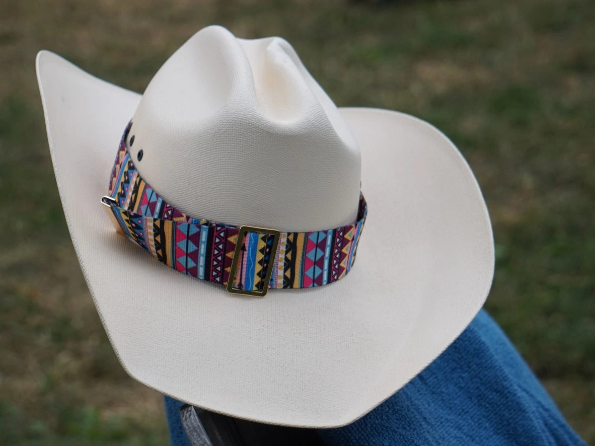 Ruban de chapeau ethnique PapHat Light "Gros Grain 3" sur chapeau country