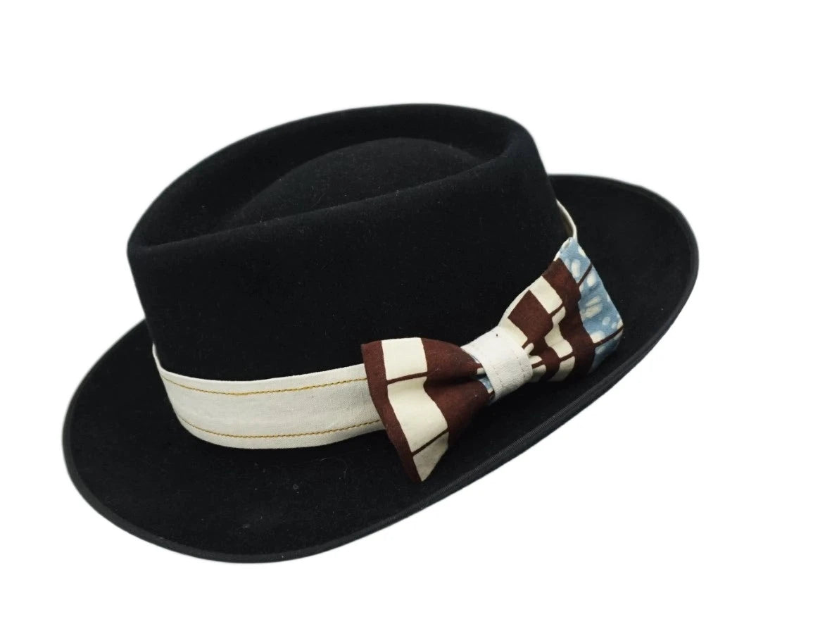 Ruban de chapeau ethnique PapHat "Wax Africain 2" sur homburg